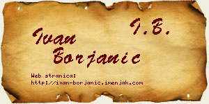 Ivan Borjanić vizit kartica